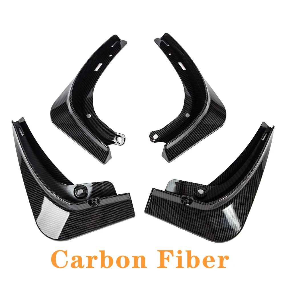 

Model 3 Mud Flaps For Tesla Model 3 2021 Accessories Mudguards Splash Guards Fender Matte Black Carbon Fiber ABS Model Three