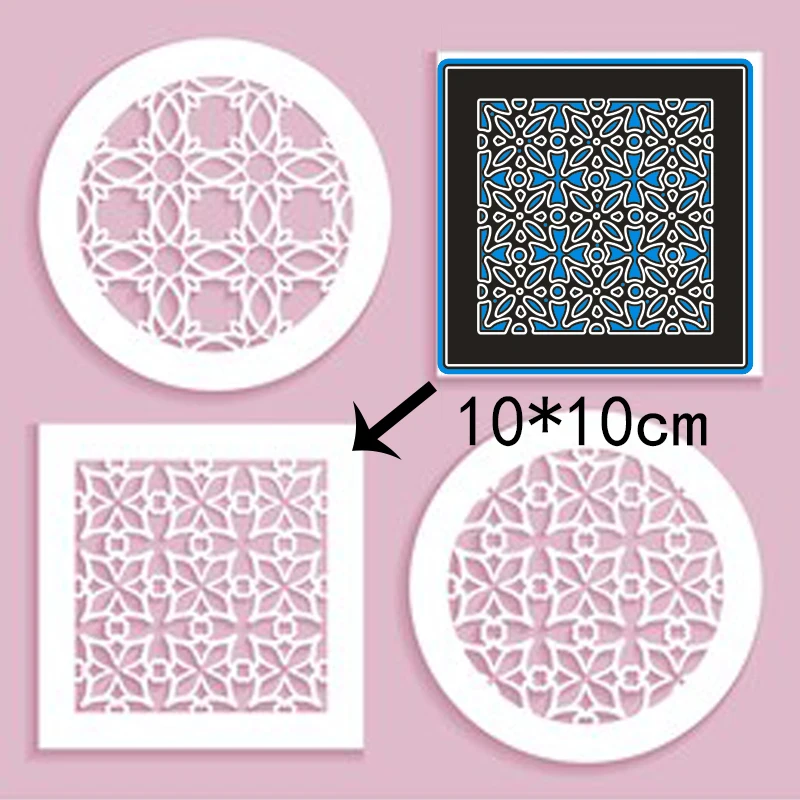 

Металлические Вырубные штампы для скрапбукинга квадратная кружевная рамка Вырубные штампы трафарет «сделай сам» карточка бумага ремесло тиснение папка шаблон