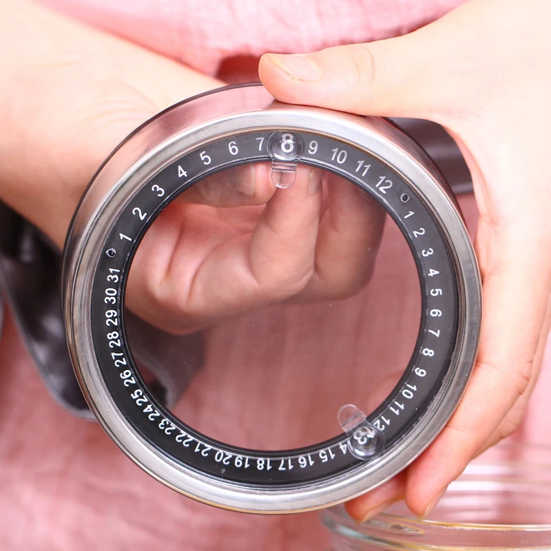 AMINNO Стеклянная банка для хранения продуктов в стеклянной бутылке 1.25л. Контейнер