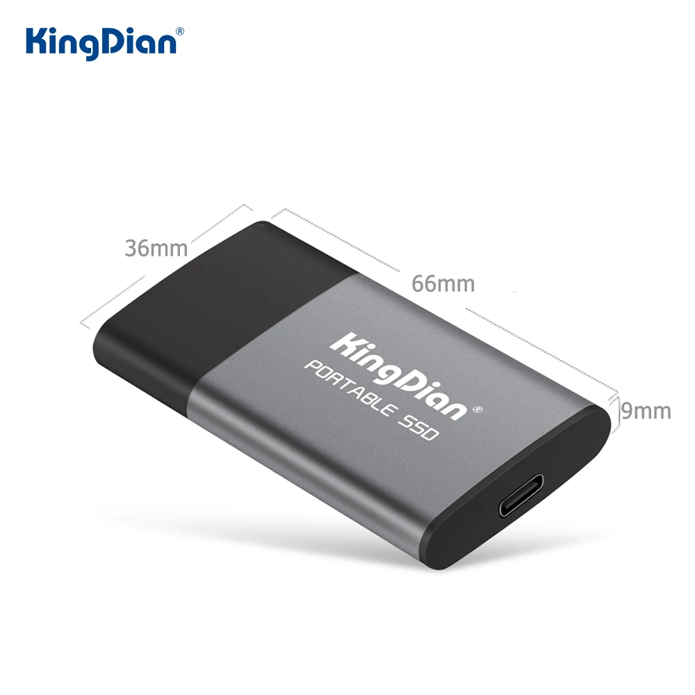 KingDian Портативный SSD 120 ГБ 250 500 1 ТБ внешний твердотельный накопитель USB3.0 Тип C