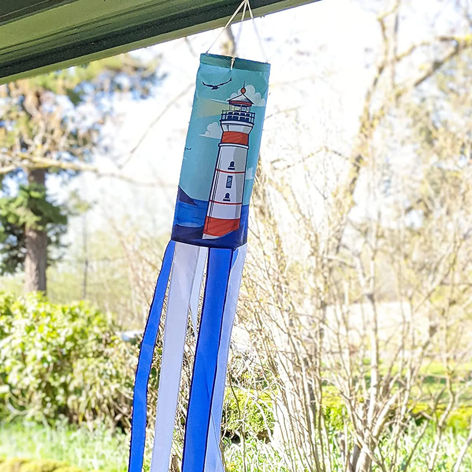 

150cm Nautical Windsock Durable Outdoor Hanging Decor Wind Sock Flag Windsock Weathervane