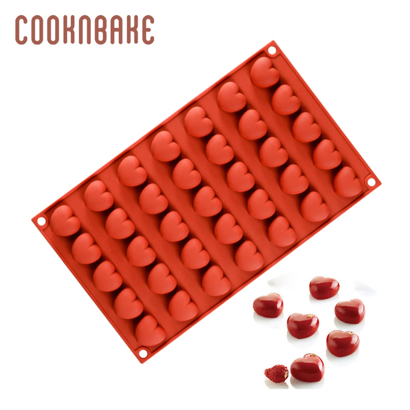 Силиконовая форма COOKNBAKE для конфет шоколада мини-квадратной формы кубический