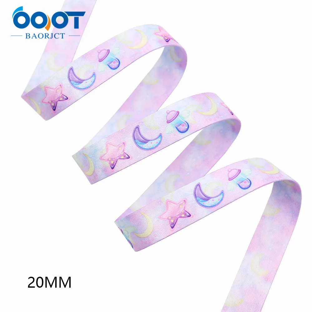 3/4 дюйма двухсторонняя Единорог нежный Цвета плотная лента 10 ярдов DIY Ошейник