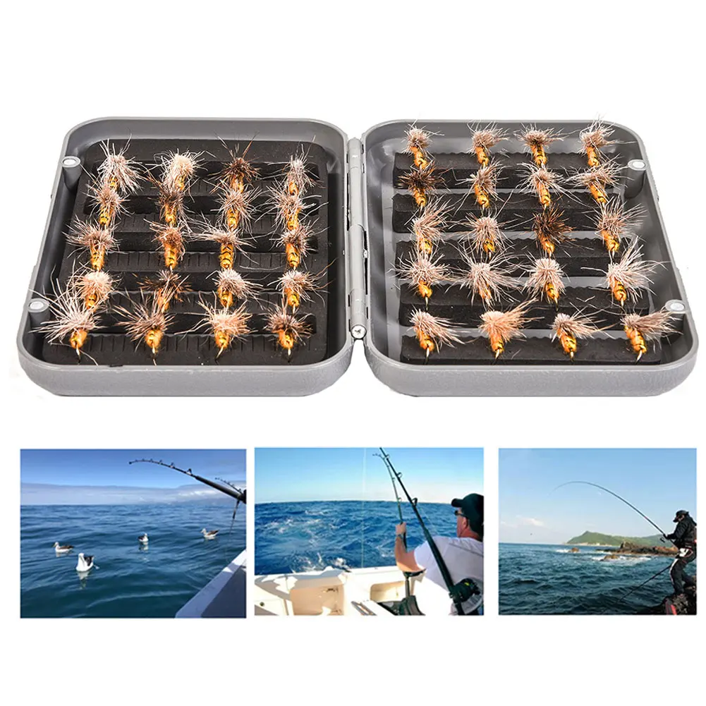 

Fishing Flies Kit Lures Bait Set Artificial Fly Fishing Hooks Set Dry Flies Hooks For Outdoor 40PCS Sharpened Crank Hook