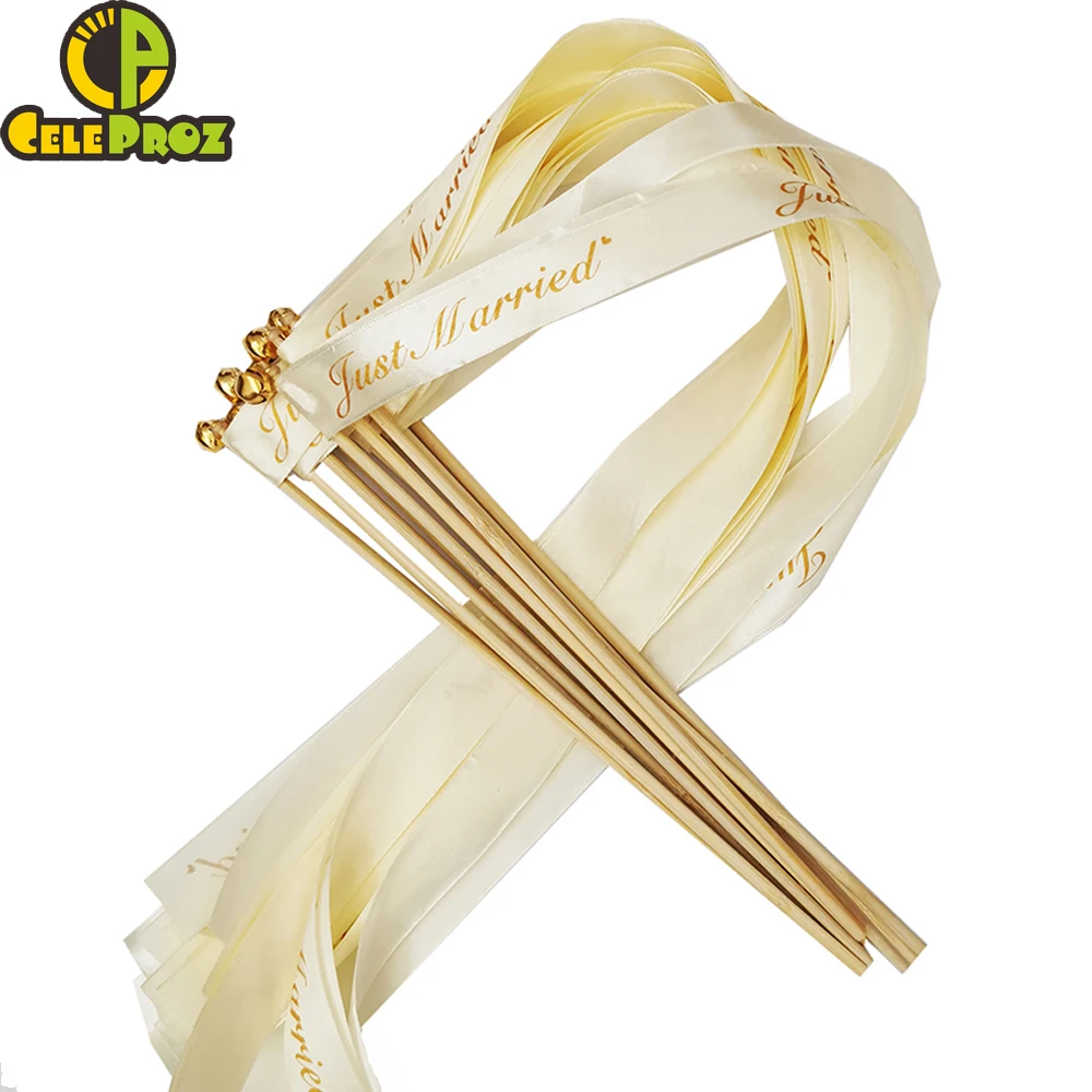 50 шт цвета слоновой кости белые свадебные ленты палочки только что замужние