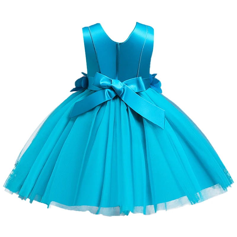 Детское платье для девочек с юбкой без рукавов Костюмы v образным вырезом вышитое