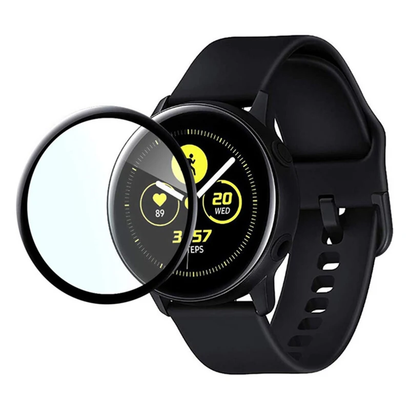 Изогнутая Защитная 3d пленка для Samsung Galaxy Watch Active 1 2 40 44 мм экрана часов|Защитные