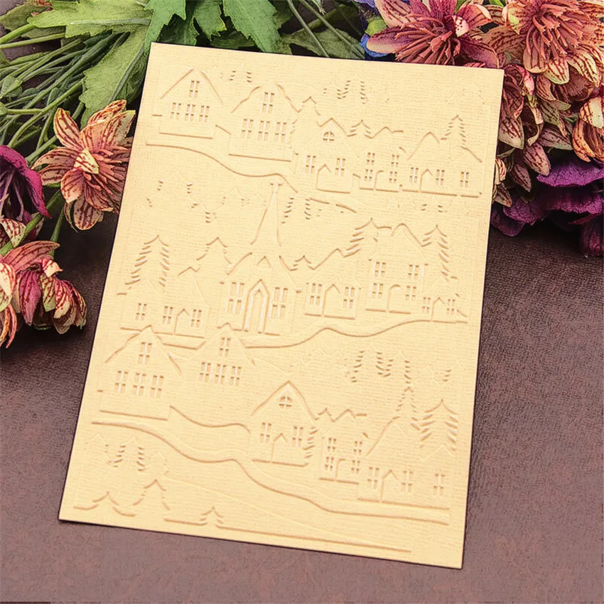 Горячие Пластиковые Черный дом ремесло карты делая бумага карточка альбом