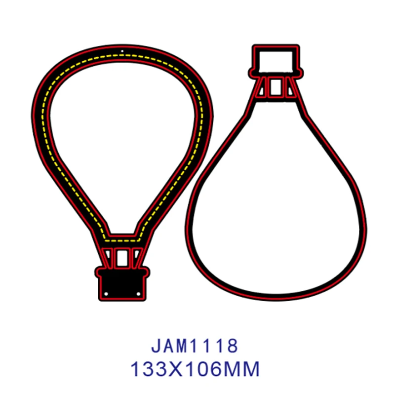 Форма для ножа с воздушным шаром металлическая резки серебряная форма ремесла