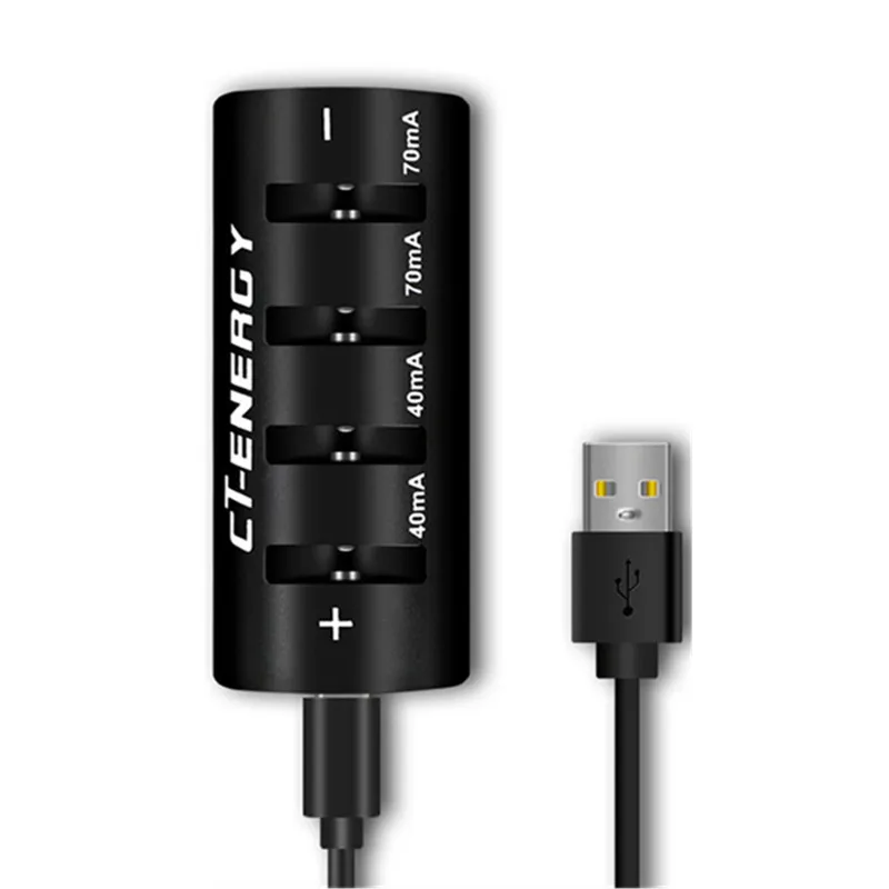 high capacity smart button battery charger compatible with various specifications batteries mini portable 40ma 70ma free global shipping