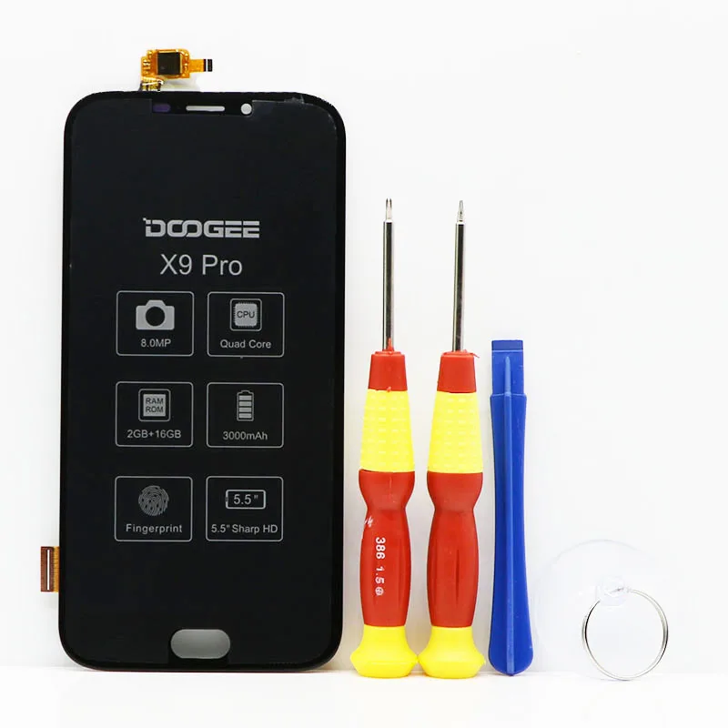 Сенсорный экран ЖК-дисплей ЖК-экран для DOOGEE X9 Pro X9pro запасные части+ инструмент для разборки+ клей для 3M
