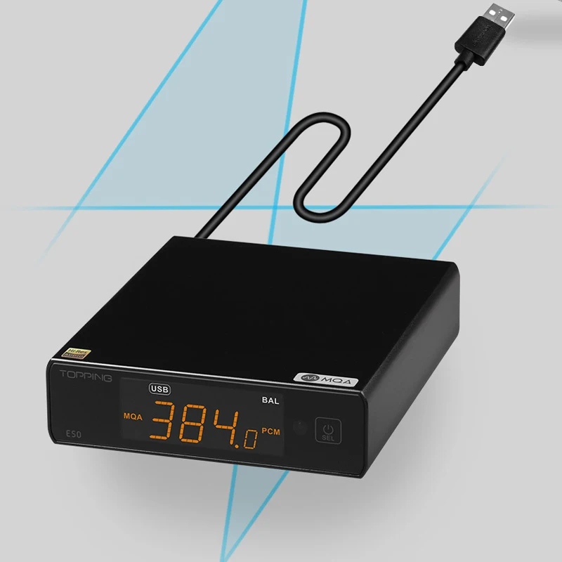 TOPPING E50 MQA Decoder ES9068AS DAC Chip XMOS XU216 32Bit/768kHz DSD512 with Remote Control | Электроника