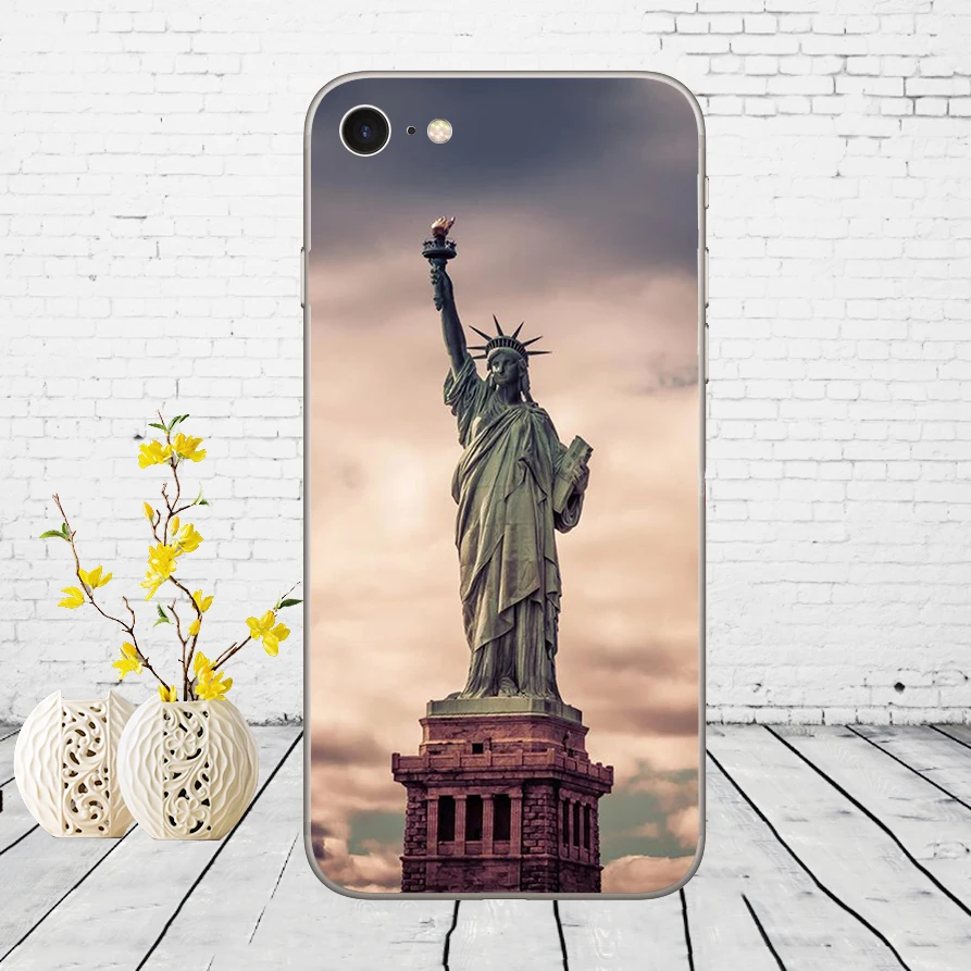 175DD Нью-Йорк Сити Мягкий силиконовый чехол для iPhone 5 5S SE 6 6s 8 plus 7 7 Plus X XS SR MAX чехол - Цвет: 11