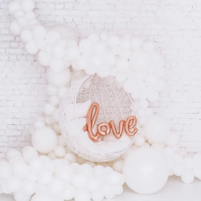 Детские белые воздушные шары Арка день рождения сувениры Любовь Шары Чиан