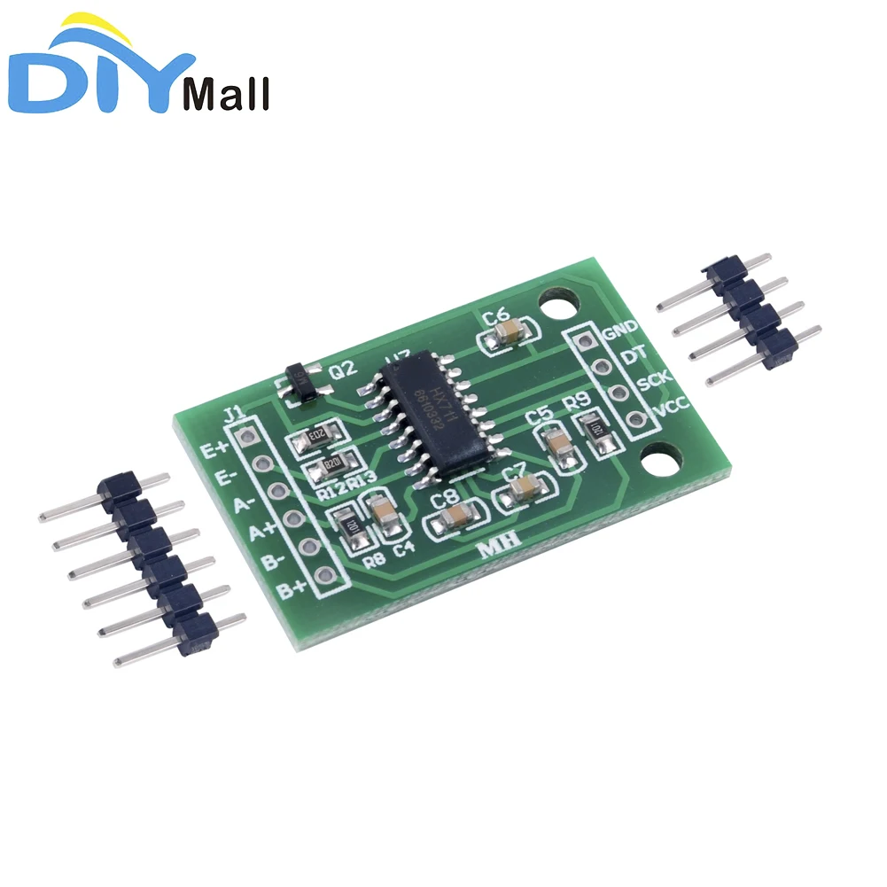Модуль усилителя нагрузки HX711 Ad зеленый PCB модуль веса для Arduino|Модули умного дома|