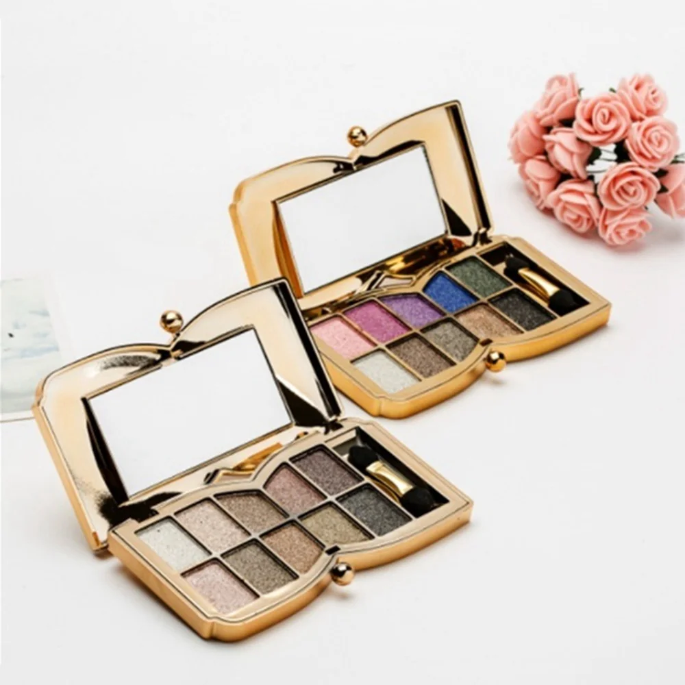 Палитра теней для век 10 цветов Цветные водостойкие блестящие тени матовый набор