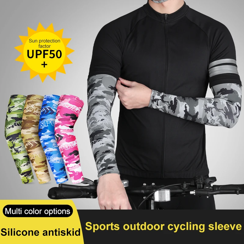 

1 Pair Sunshade Summer Arm Warmer Wicking Polyester Breathable Arm Sleeve UV Protection Cooling Cycling Compression Cover