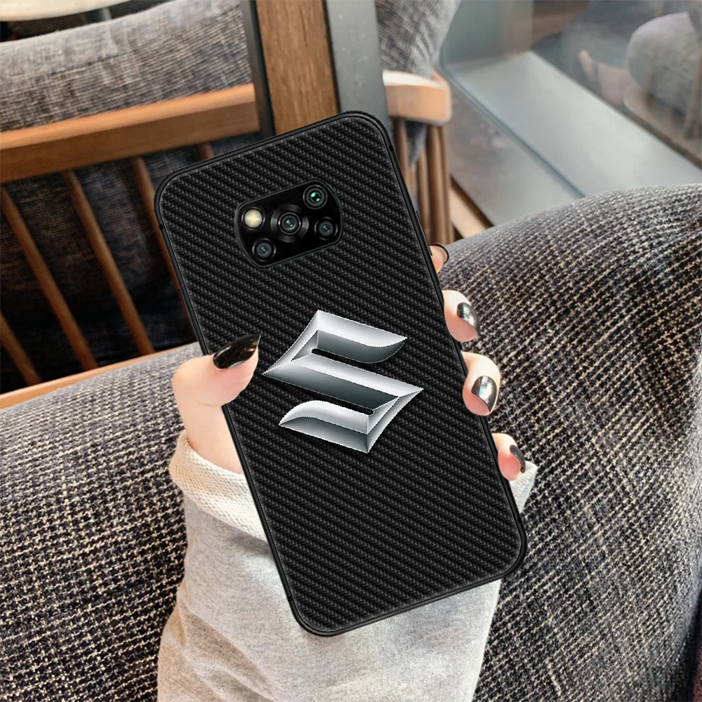 

Suzuki Gsxr Gsx R Phone case Cover Hull For Xiaomi Mi A2 A3 8 9 9T Note 10 Se Lite Pro black Coque Trend Shell Soft Back Tpu