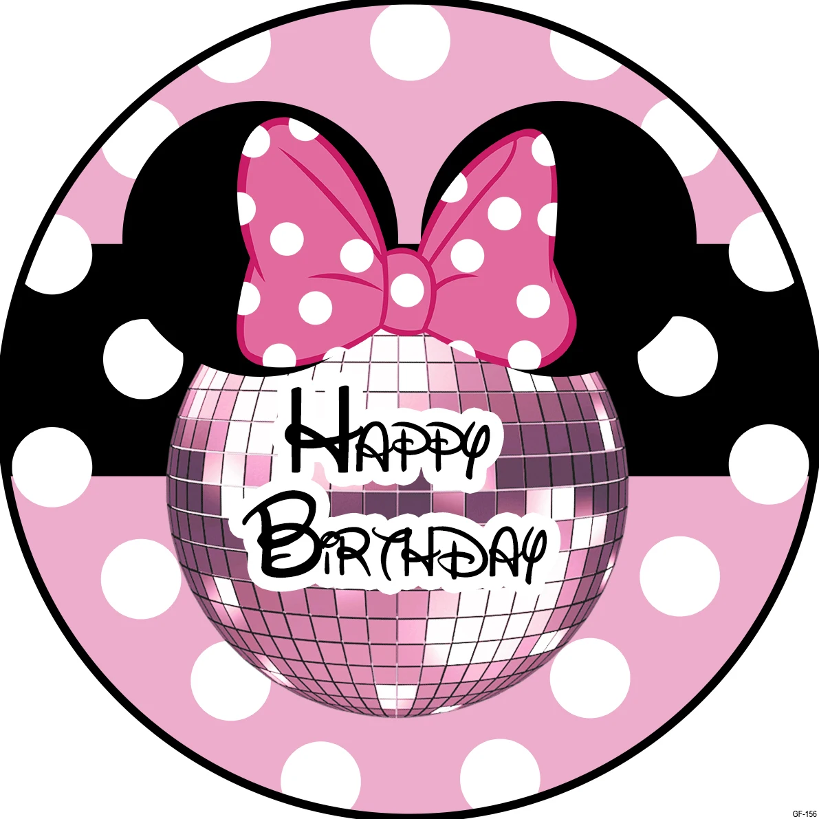 

Pink Round Backdrop Mouse Circle Elasticity Table Decor Princess Girl Birthday Photography Background Photo Booth Props