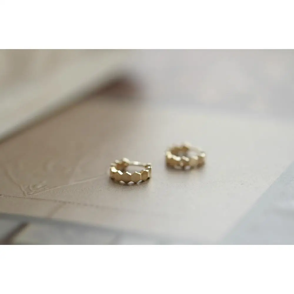 Серьги гвоздики в европейском и американском стиле из золота 9 к|Серьги-кольца| |