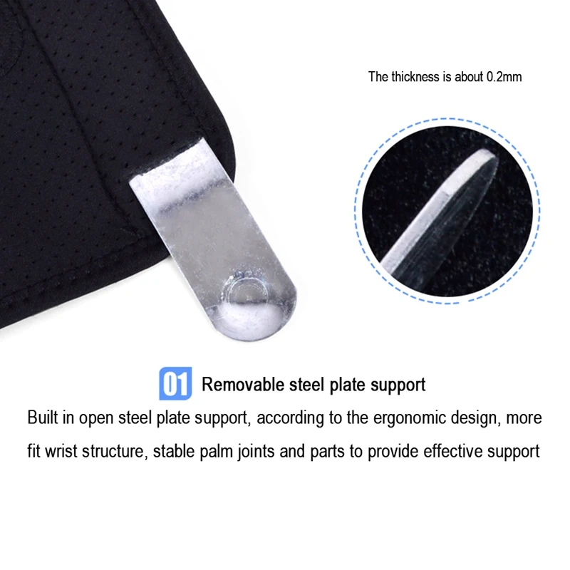 

Night Sleep Wrist Support Protector Adjustable Wristband Brace For Arthritis Sprain Recovery Carpal Tunnel Steel Splint Wrap