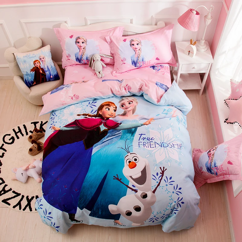 Комплект постельного белья Холодное сердце Эльзы королевский комплект розового