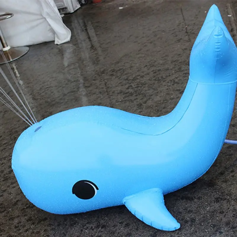 

Kids Inflatable Spray Water Pad Cute Dolphin Water Mat Play Pool Lawn Sprinkler