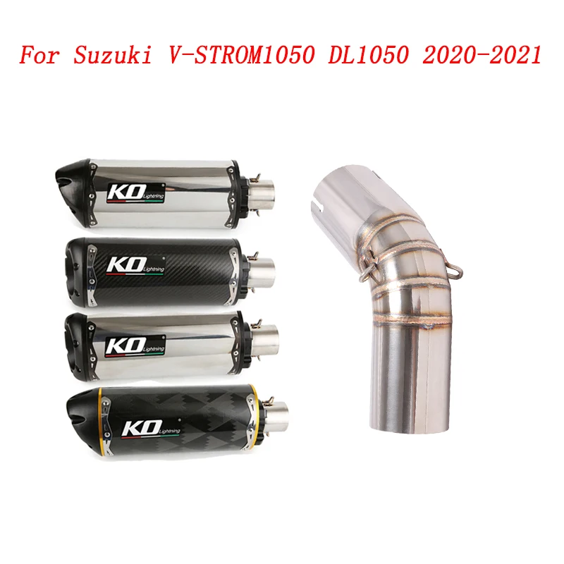 

Выхлопная труба для мотоцикла Escape Mid Link и глушитель 51 мм, выхлопная система из нержавеющей стали для Suzuki V-STROM1050 DL1050 2020-2021