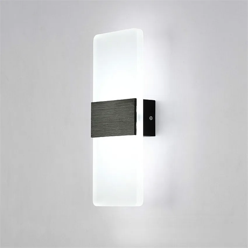 Светодиодный акриловый настенный светильник прямоугольное бра для гостиной