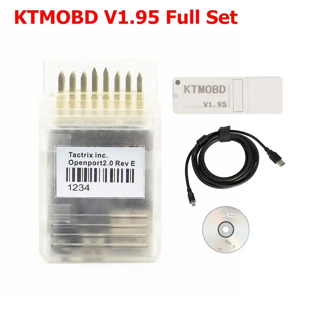 KTMobd V1.95 V1.1.94 KTMOBD инструмент для обновления ЭКЮ DiaLink J2534 передача стабильного реального чтения KTM OBD USB ключ - Цвет: V1.95