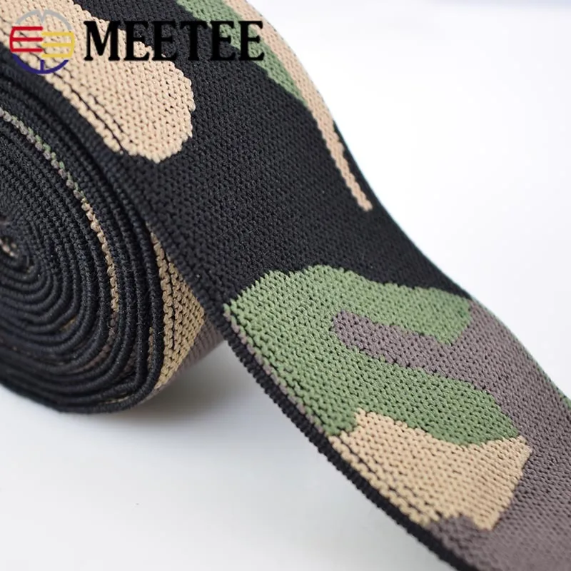 5 метров 38 мм камуфляжная эластичная лента Полиэстеровая одежда сумка для брюк DIY
