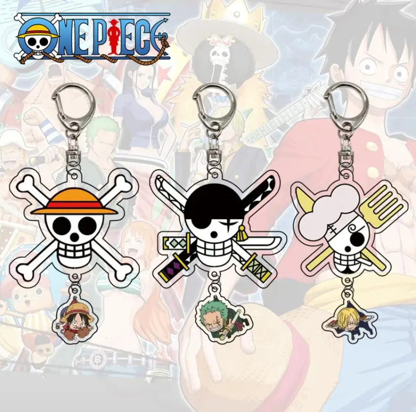 Аниме Sanji Chooper Luffy закон акриловая фигурка кулон брелок для ключей Коллекционная