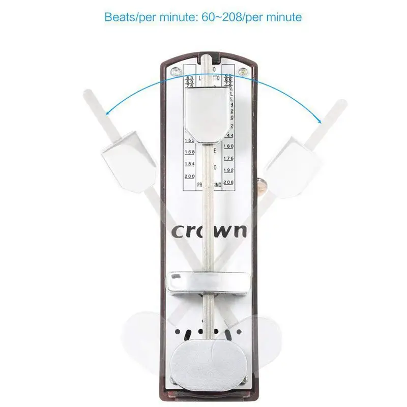 Портативный мини механический метроном Универсальный 11 см высота для фортепиано