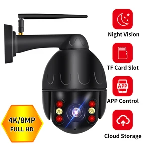 n_eye 8mp 4k cloud wifi ptz camera outdoor auto tracking security ip camera 5x optical zoom speed dome camera p2p cctv camera free global shipping