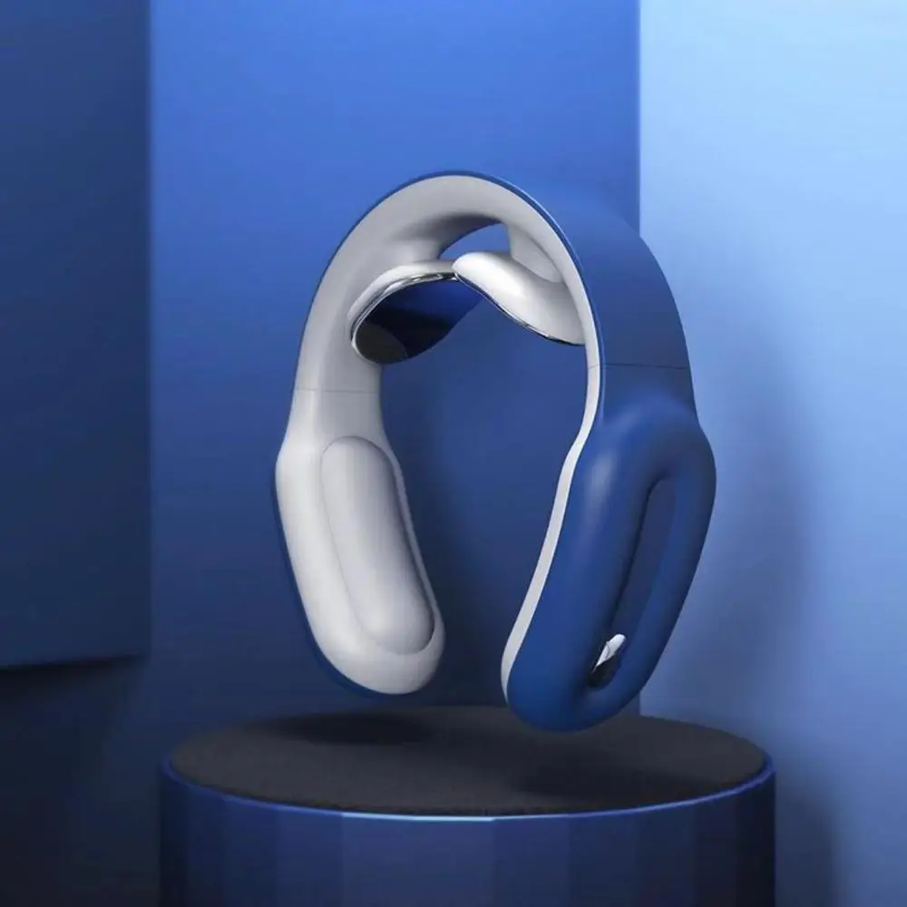Синий Xiaomi Mijia умный массажер для шеи через плечо многофункциональный электрический шейный позвоночник ФИЗИОТЕРАПЕВТИЧЕСКИЙ массаж Пульс Relex - Цвет: Синий