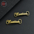 Goxijite пользовательские матовые именные пряжки для обуви из нержавеющей стали персонализированные украшения для обуви очаровательные аксессуары модные ювелирные изделия