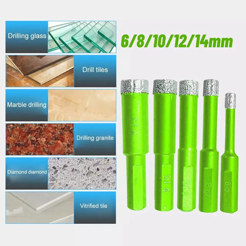 

Marble Porcelain Diamond Drills Stoneware Tile Dry Drill Bit Tool 6-14MM
