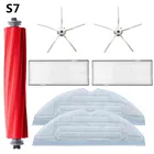 Набор сменных деталей для робота-пылесоса Xiaomi roborock S7 S70 S75 S7 Max, основная щетка, боковая щетка, фильтр, ткань, швабра