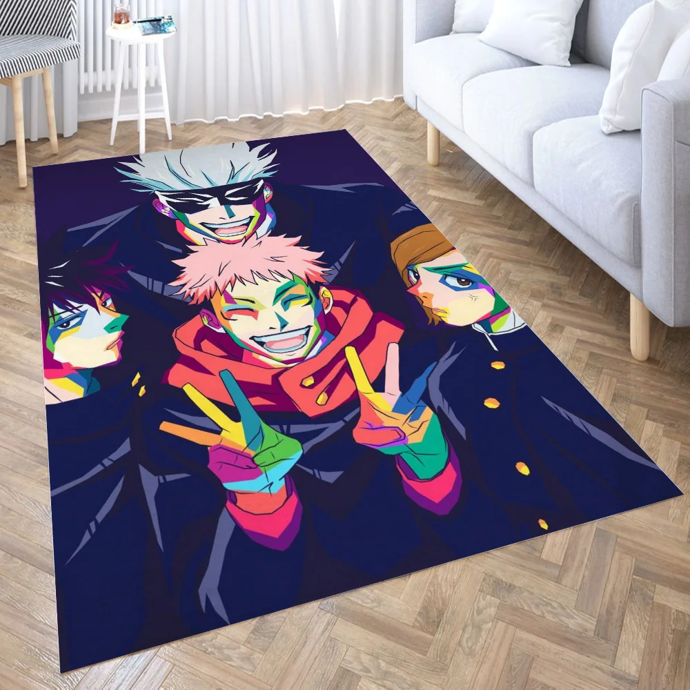 

Jujutsu Kaisen Carpet for Living Room 3D Hall Furniture Floor Mat Bath Anime Area Rug Teenager Bedroom Decora