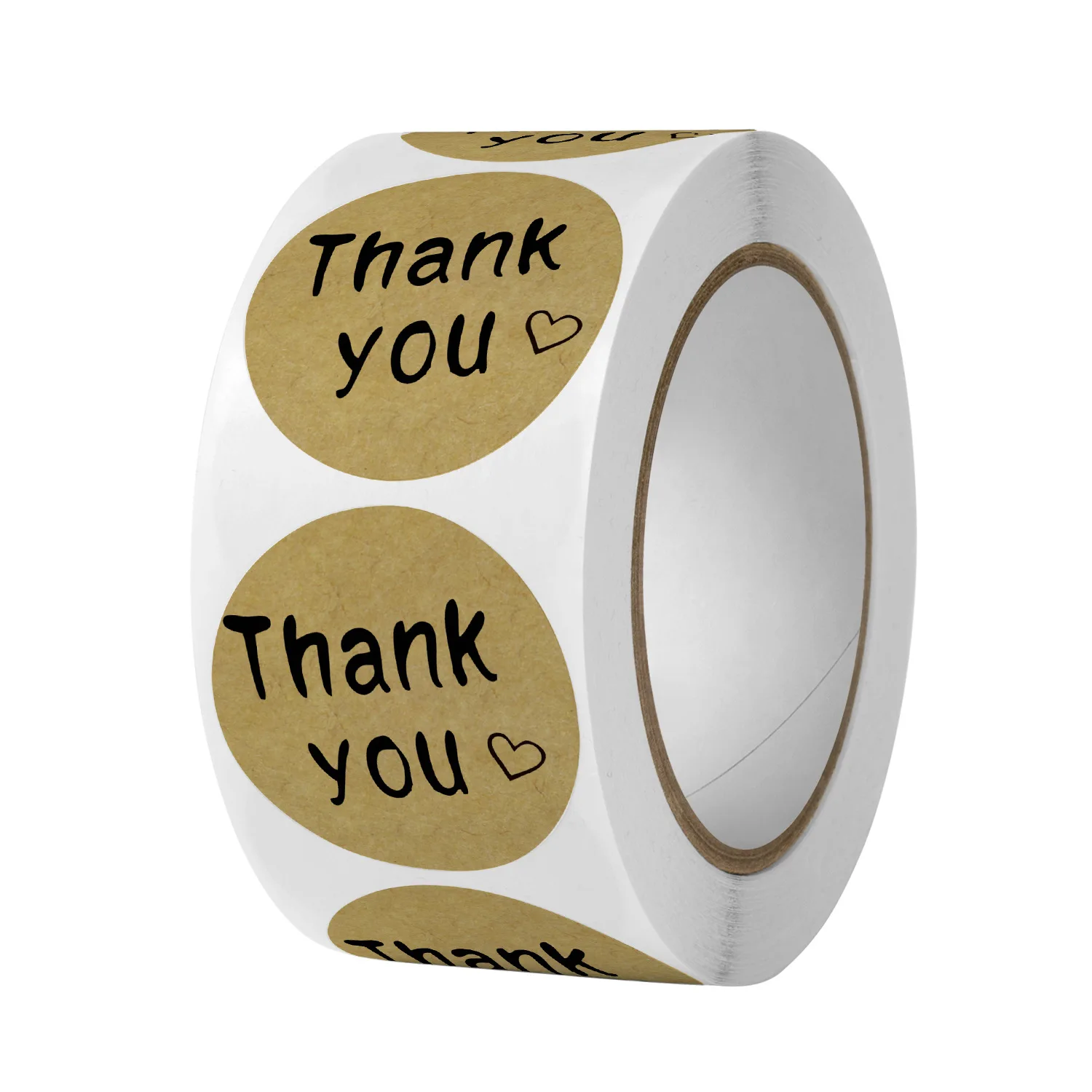 

500pcs 2.5x2.5cm Craft Paper Stickers Thank You Stickers Happy Holiday Craft Stickers Party Favor Gift Bag Sealing Party Decor