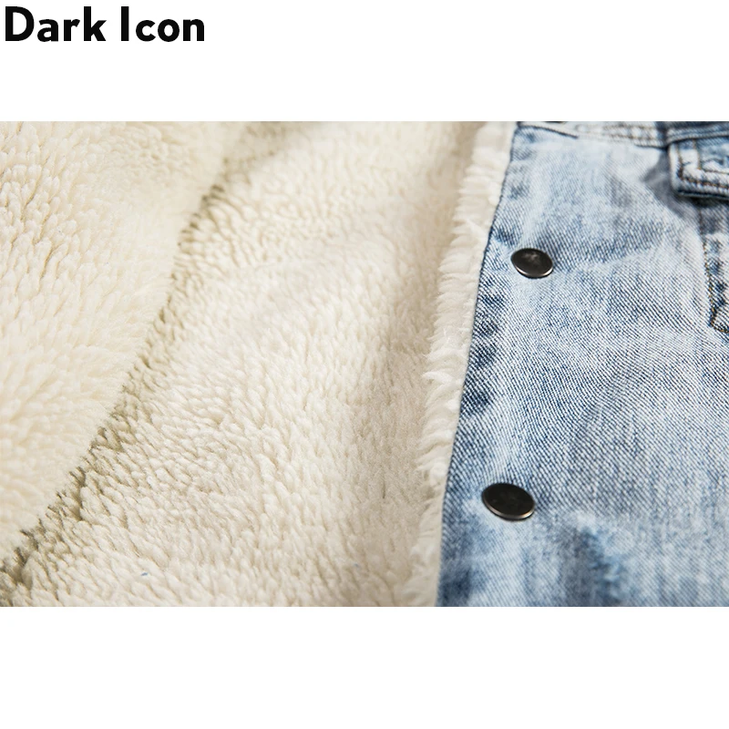 Мужские зимние джинсы Dark Icon Sherpa толстые уличные модные куртки парки|Мужские