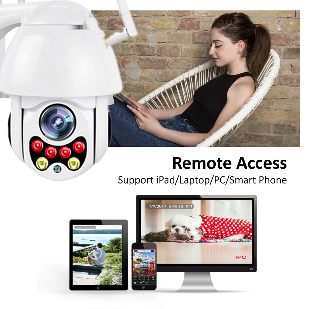 Ip Камера уличная водонепроницаемая 5 МП 1080P с поддержкой Wi Fi|Камеры