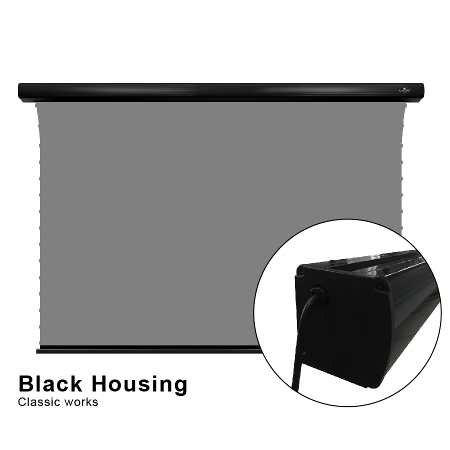 VIVIDSTORM 100 дюймовый Электрический потолочный экран проектора 3D обсидиановый