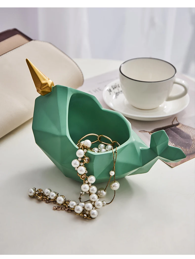 Творческий Единорог монета копилка коробка для хранения ювелирных изделий Ванная комната Спальня Свадебные украшения дома настольные Дети Рождественский подарок