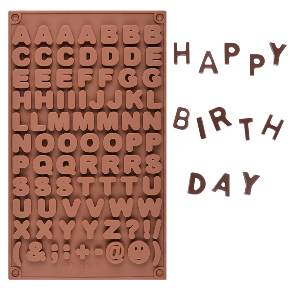 Модная силиконовая форма в виде английской буквы символа шоколадная алфавита