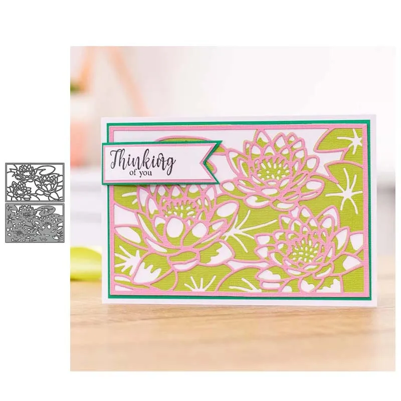 

Reunion 2020 Christmas Lotus Flower Metal Cutting Dies DIY Scrapbooking Paper Photo Album Crafts Mould Card Blade Punch Stencils