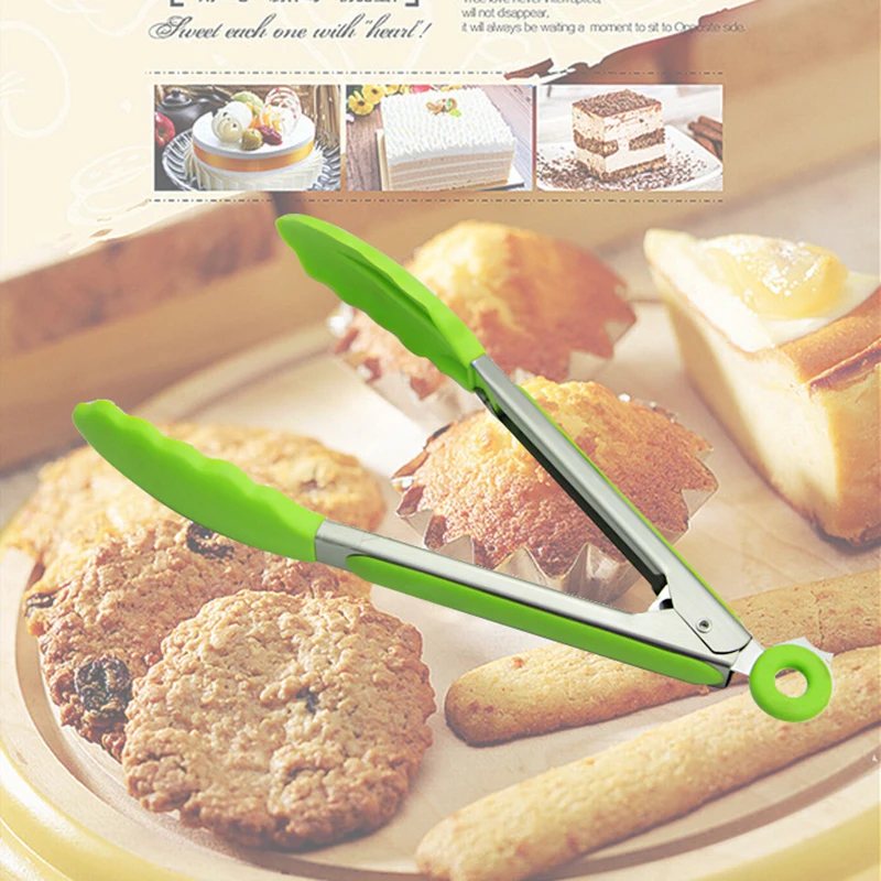 Зажим из нержавеющей стали для еды высокотемпературный зажим барбекю гриля