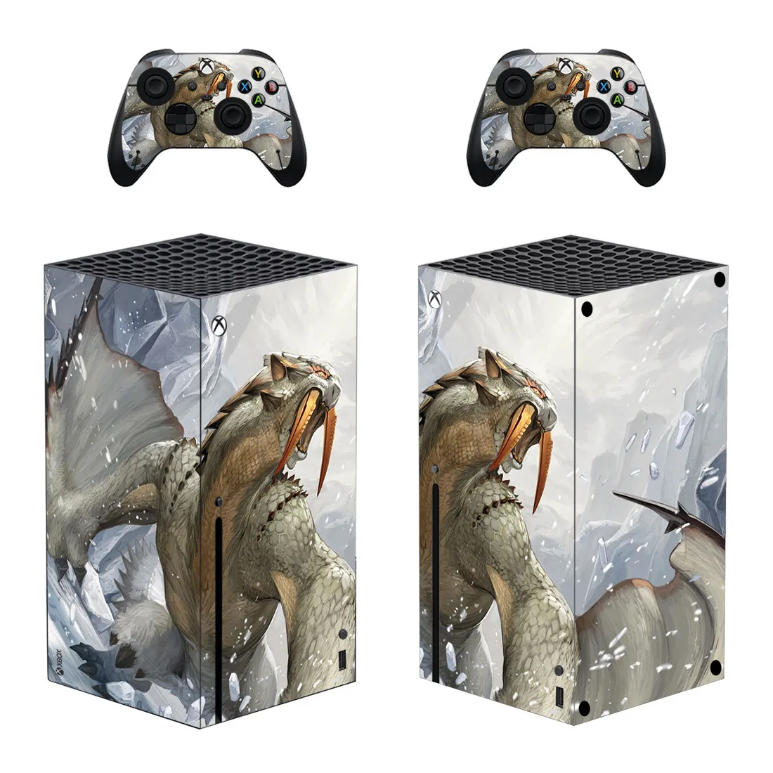 

Monster Hunter Skin Sticker Decal Cover for Xbox Series X Console and 2 Controllers Xbox Series X Skin Sticker Vinyl