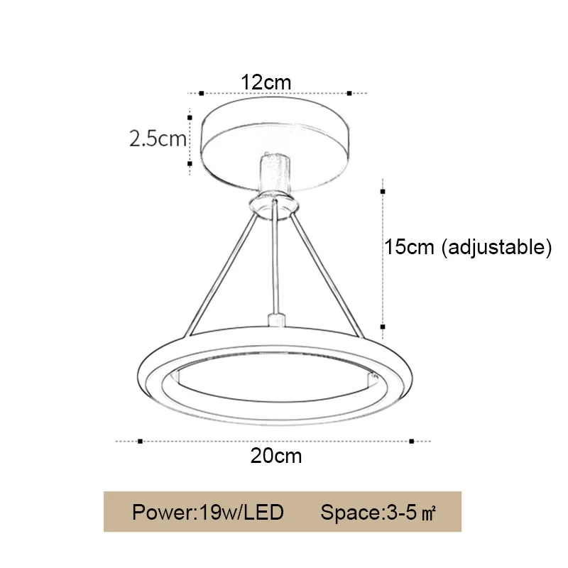 

Hot selling Modern Led Chandeliers For Indoor Corridor Aisle Lights Black Gold Minimal Lighting personality Lustre Lamps