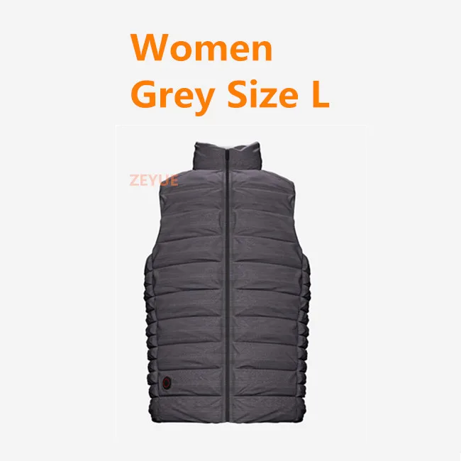 Women Grey L Xiaomi Cottonsmith Графеновый умный терморегулирующий пуховый жилет с 4 передачами для мужчин и женщин, теплая одежда - Цвет: Women Grey L